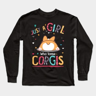 Just A Girl Who Loves Corgi (121) Long Sleeve T-Shirt